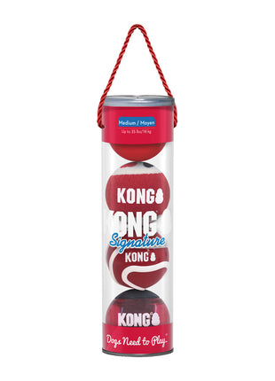 KONG Signature Balls 4-pk Assorted Jan