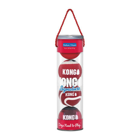 KONG Signature Balls 4-pk Assorted Jan