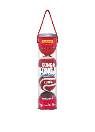 KONG Signature Balls 4-pk Assorted Smm Jan