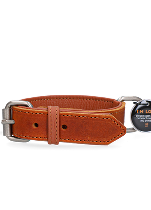 Spotted! Pro Leren Halsband - Cognac