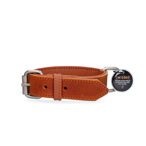 Spotted! Pro Leren Halsband - Cognac