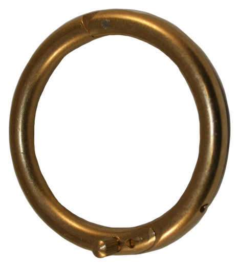 Stierring messing 61 mm + schroef