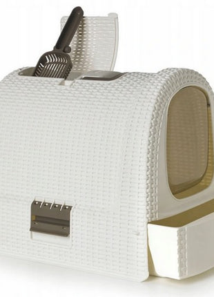 Curver Toaleta z filtrem dla kota beżowo-brązowa