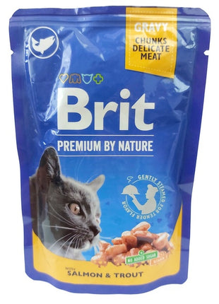 Brit Premium Cat Adult Łosoś + Pstrąg saszetka 100g