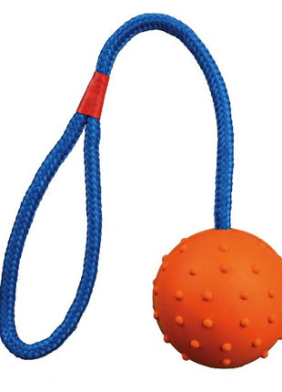 Trixie Piłka gumowa na sznurku 6/30cm [3305]