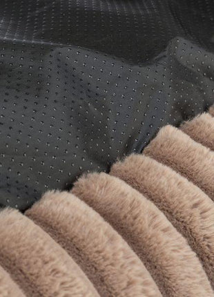 Trixie Dog Basket Lonni Ribbed Velvet Square Light Brown