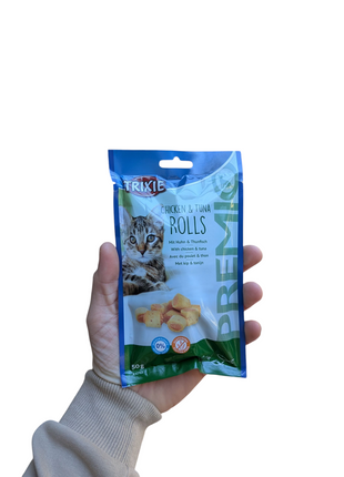 Trixie Premio Chicken &amp; Tuna Rolls for Cats Gluten Free