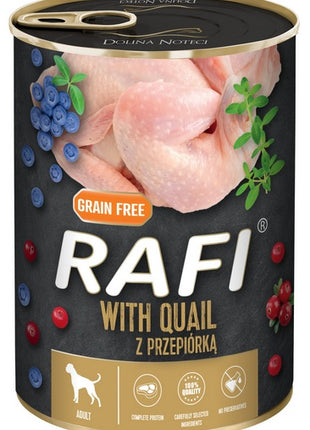 Rafi Pies Przepiórka puszka 400g