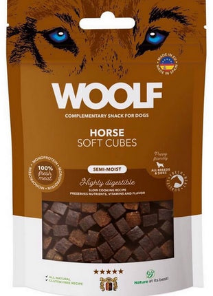 Woolf Soft Cubes Monoprotein Horse 100g