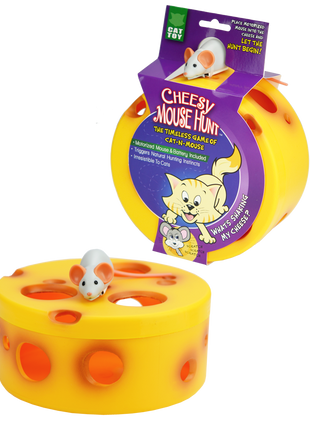 VisionSmart Cheesy Mouse Hunt Cat Toy