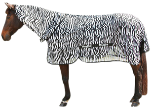 Vliegendeken Zebra incl. nekdeel