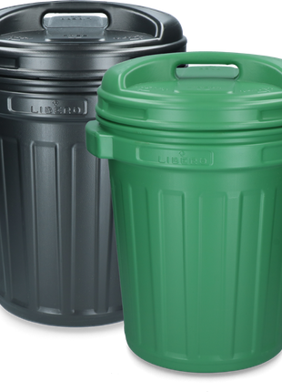 Voerton met draaisluiting 40 liter Black Zwart