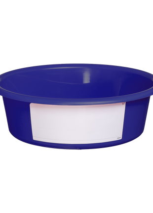 Voerbak 6 l Blauw (met wit label)