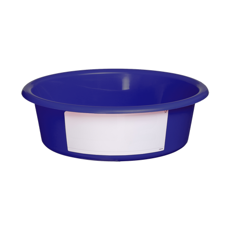 Voerbak 6 l Blauw (met wit label)