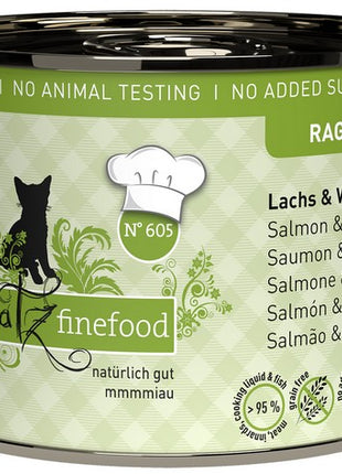 Catz Finefood Ragout N.605 Łosoś i Dzika Kaczka puszka 190g