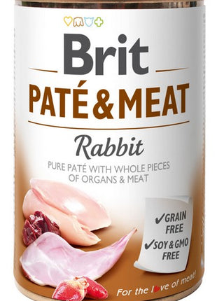 Brit Pate & Meat Dog Rabbit puszka 400g