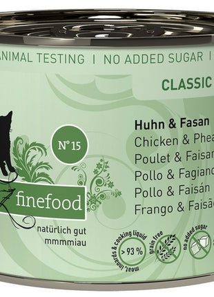 Catz Finefood Classic N.15 Kurczak i Bażant puszka 200g