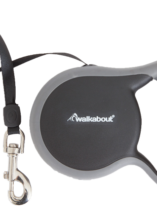 Walkabout Retractable Leash Zwart