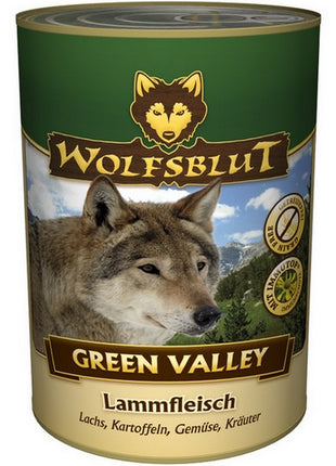 Wolfsblut Dog Green Valley - jagniecina, łosoś, ziemniaki puszka 395g