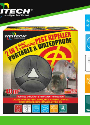 Weitech Dierenverjager WK0100 – Marters & Knaagdieren – afbeelding 2
