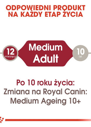 Royal Canin Medium Adult karma mokra w sosie dla psów dorosłych, ras średnich saszetika 140g
