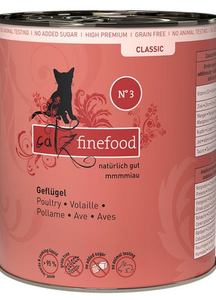 Catz Finefood Classic N.03 Drób puszka 800g