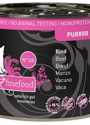 Catz Finefood Purrrr N.119 Wołowina puszka 200g