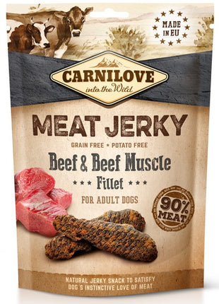 Carnilove Dog Jerky Beef & Beef Fillet - wołowina i filet wołowy 100g