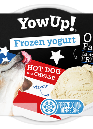 YowUp! Frozen Yoghurt Hot dog met Kaas