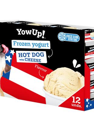 YowUp! Frozen Yoghurt Hot dog met Kaas