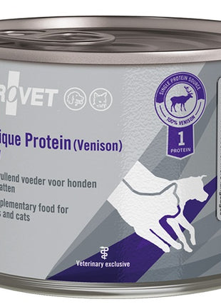 Trovet Unique Protein UPV Dziczyzna dla psa i kota puszka 200g