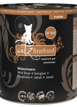 Catz Finefood Purrrr N.109 Dzik puszka 800g