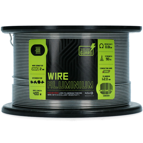 ZoneGuard Draad Basic aluminium 2 mm 400 m