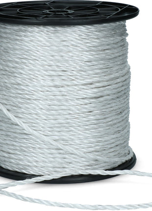 ZoneGuard 6 mm Basic afrasteringskoord wit 200 m