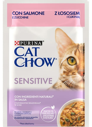 Purina Cat Chow Sensitive Łosoś saszetka 85g