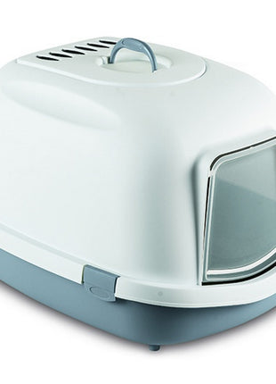 Stefanplast Toaleta Jumbo z filtrem dla dużych kotów szaroniebieska [96880] ^