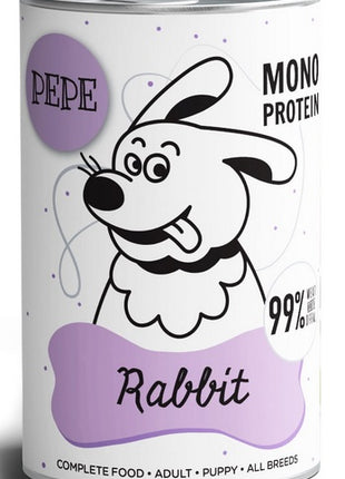 Paka Zwierzaka PEPE Rabbit (królik) puszka 400g