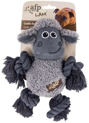 All for Paws Cuddle Rope mit Seil und Lammfell