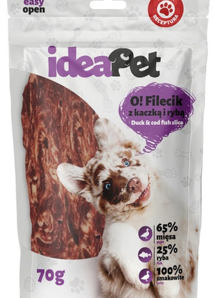 IdeaPet O! Fileciki z kaczką i rybą 70g
