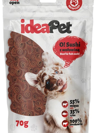 IdeaPet O! Sushi z wołowiną 70g