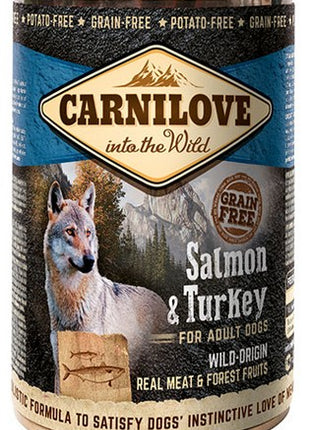 Carnilove Dog Wild Meat Salmon & Turkey Adult - łosoś i indyk puszka 400g