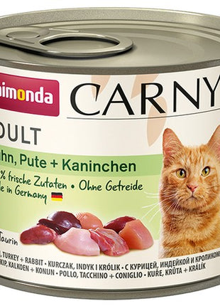 Animonda Carny Adult Kurczak, Indyk + Królik puszka 200g