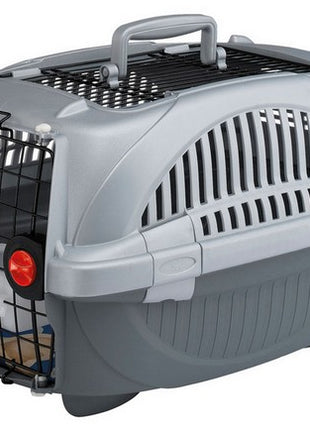 Ferplast Atlas Deluxe 20 Open - transporter z otwieranym sufitem srebrno-szary [73040899]