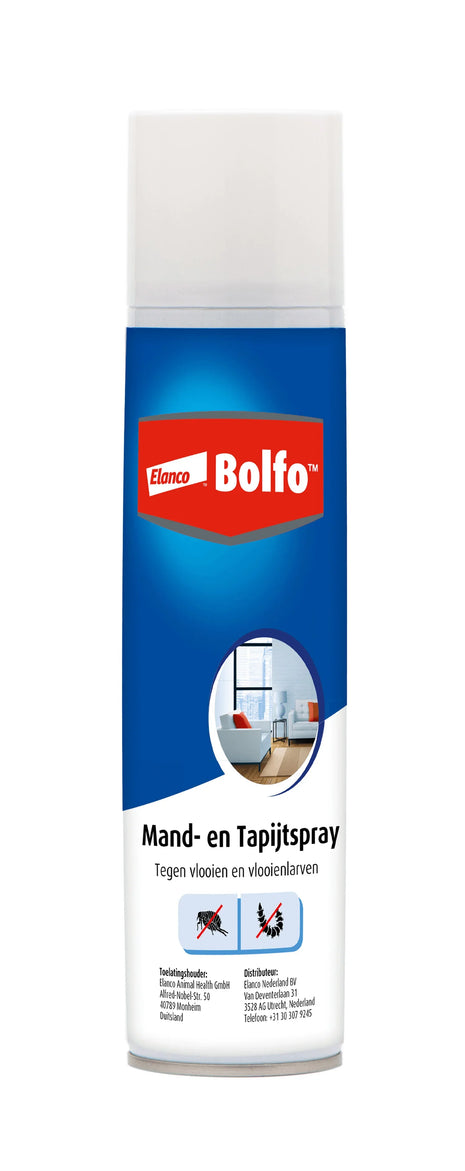 Bolfo Basket and Carpet Spray 400 ml – Effective protection against fleas and larvae in the home.