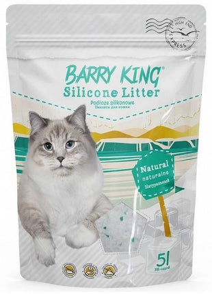 Barry King Podłoże silikonowe dla kota naturalne 5L [BK-14508]