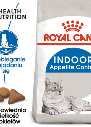 Royal Canin Indoor Apetite Control karma sucha dla kotów dorosłych przebywających w domu, domagających się jedzenia 400g