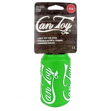 Can Toy Medium aus Naturkautschuk - made in USA - Grün