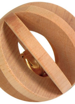 Trixie Drewniana piłka z dzwonkiem dla gryzoni 6cm [TX-6187]