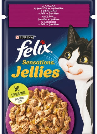 Felix Sensations Kaczka w galaretce ze szpinakiem saszetka 85g