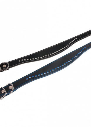 Karlie Halsband Chic - Schwarz/Blau - 40 cm / 35 mm